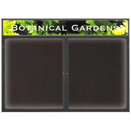 United Visual Products Open Faced Traditional Corkboard, 36x24" UV641A-BRONZE-SURF